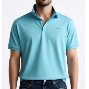 Calvin Klein Liquid Touch Polo Shirt Size Medium